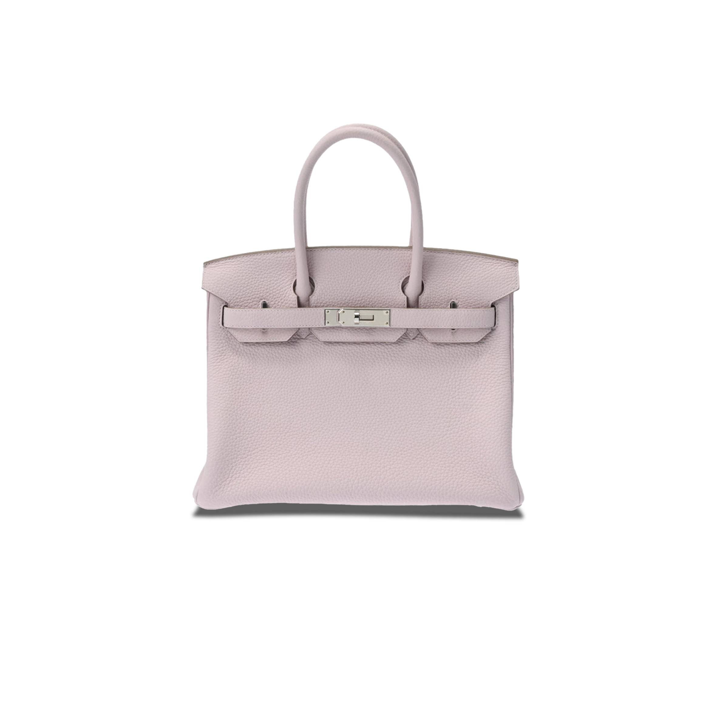 HERMES MASTER BARKIN 30 TOGO LEATHER PINK SILVER BUCKLE BAG 550321 (30*23*15cm)